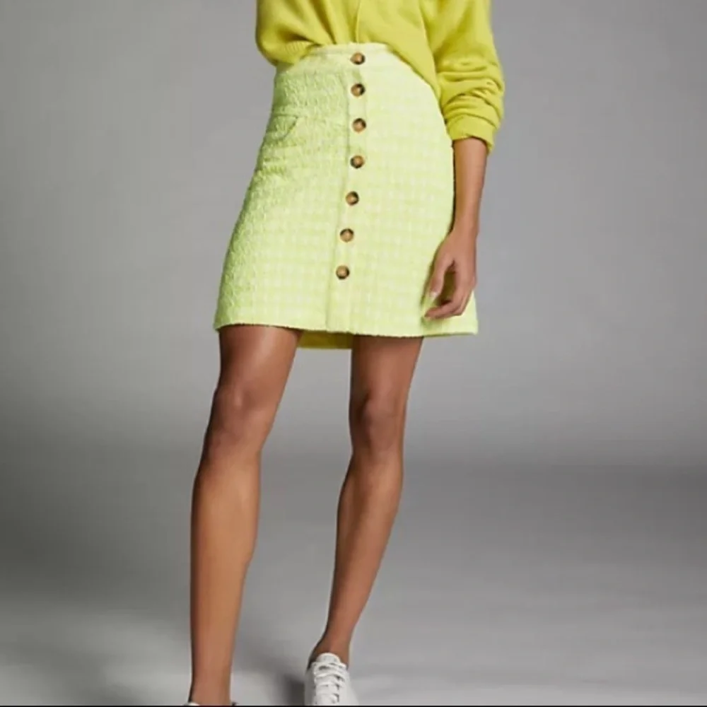 Anthropologie Maeve Candace textured skirt size 10